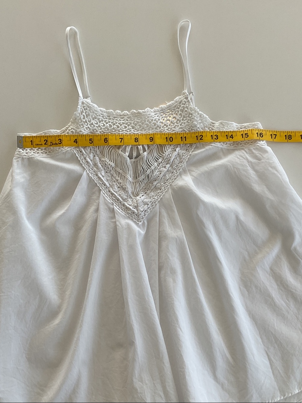 Victoria's Secret White Crochet Yoke Y2K Babydoll Chemise | medium - Picture 6 of 7